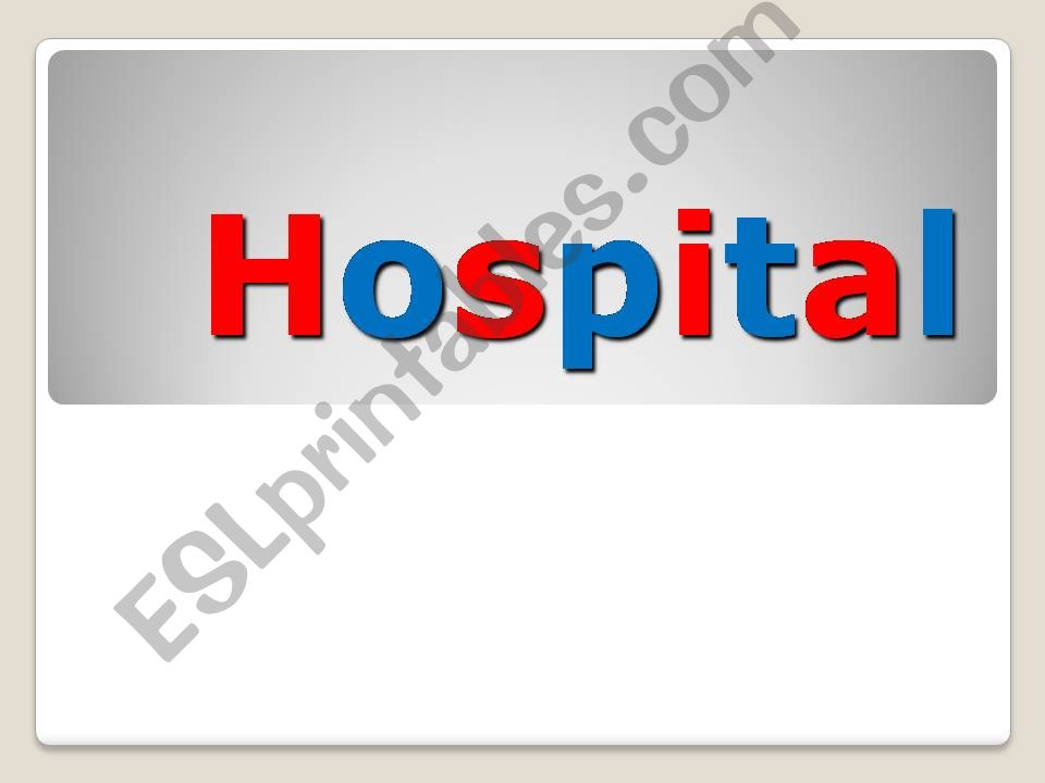 Hospital Easy powerpoint