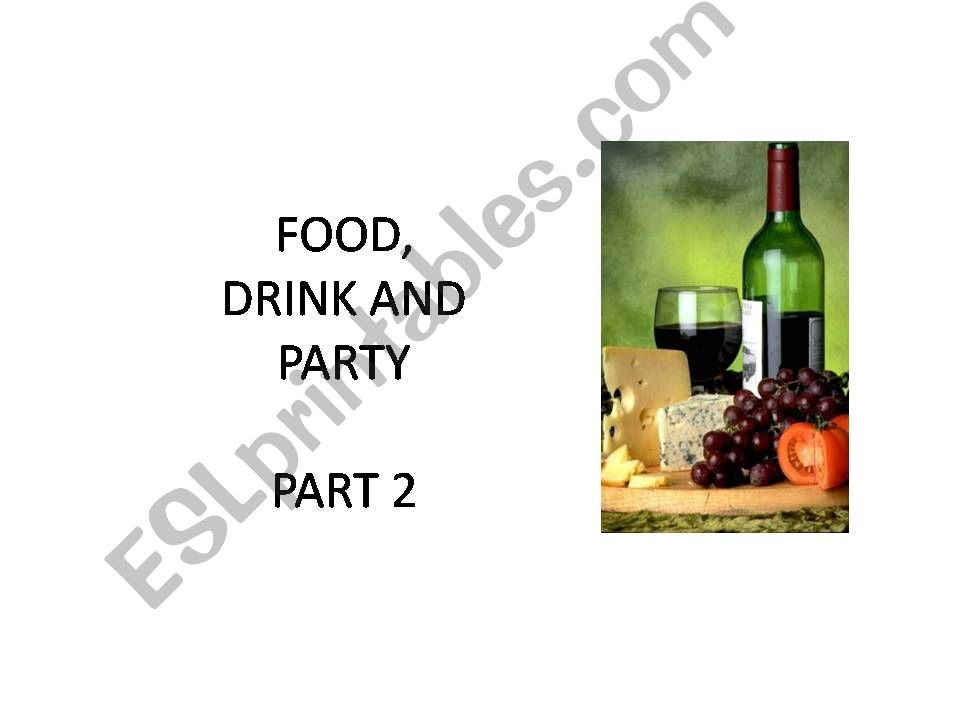 Food Vocabulary - Part 2 powerpoint