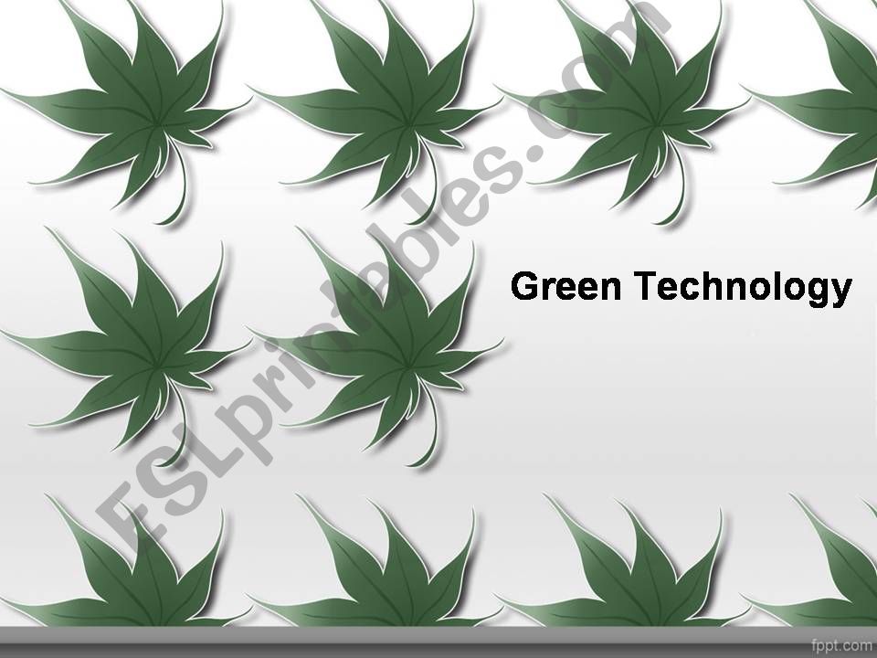 Green Technology powerpoint