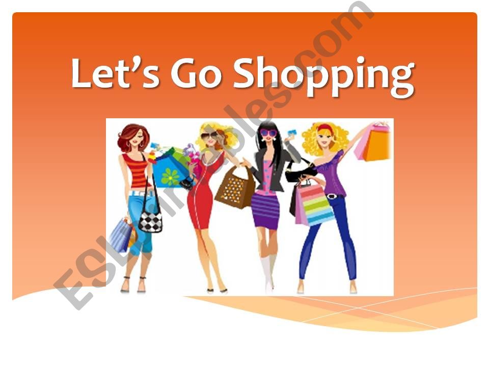 Lets Go shopping powerpoint
