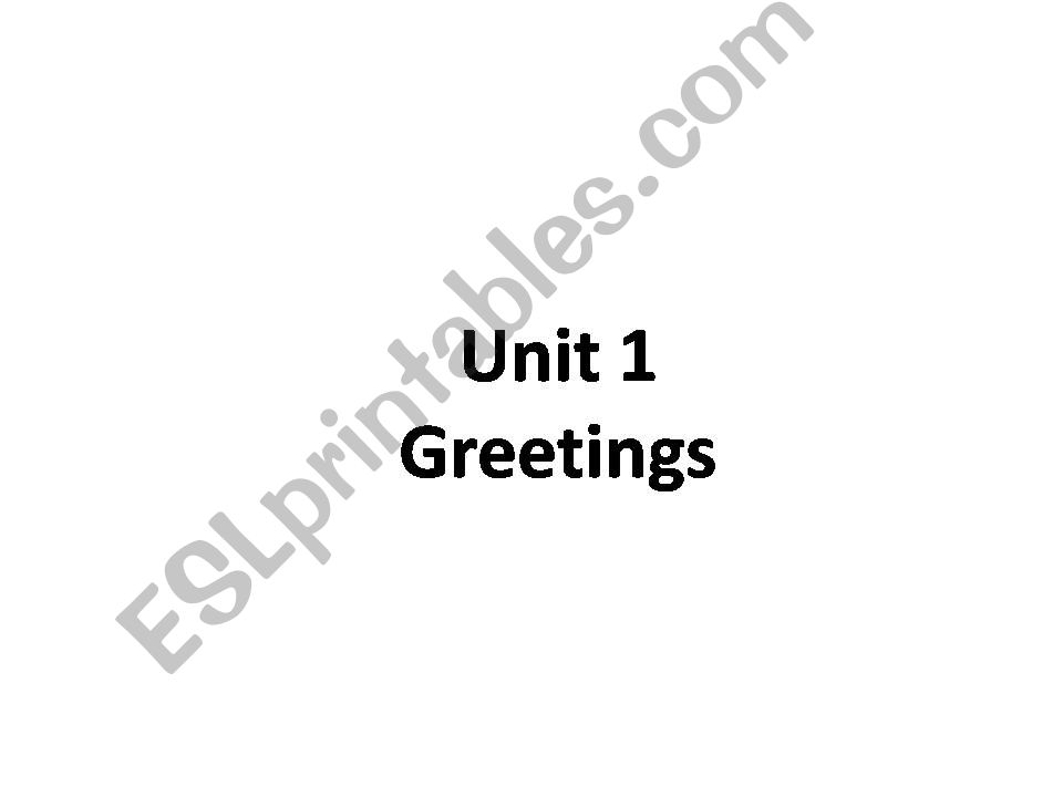 Greetings powerpoint