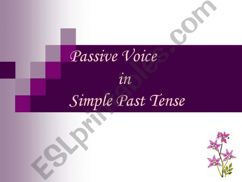 passive voice powerpoint