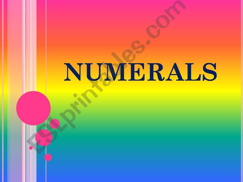 Numerals TEST powerpoint