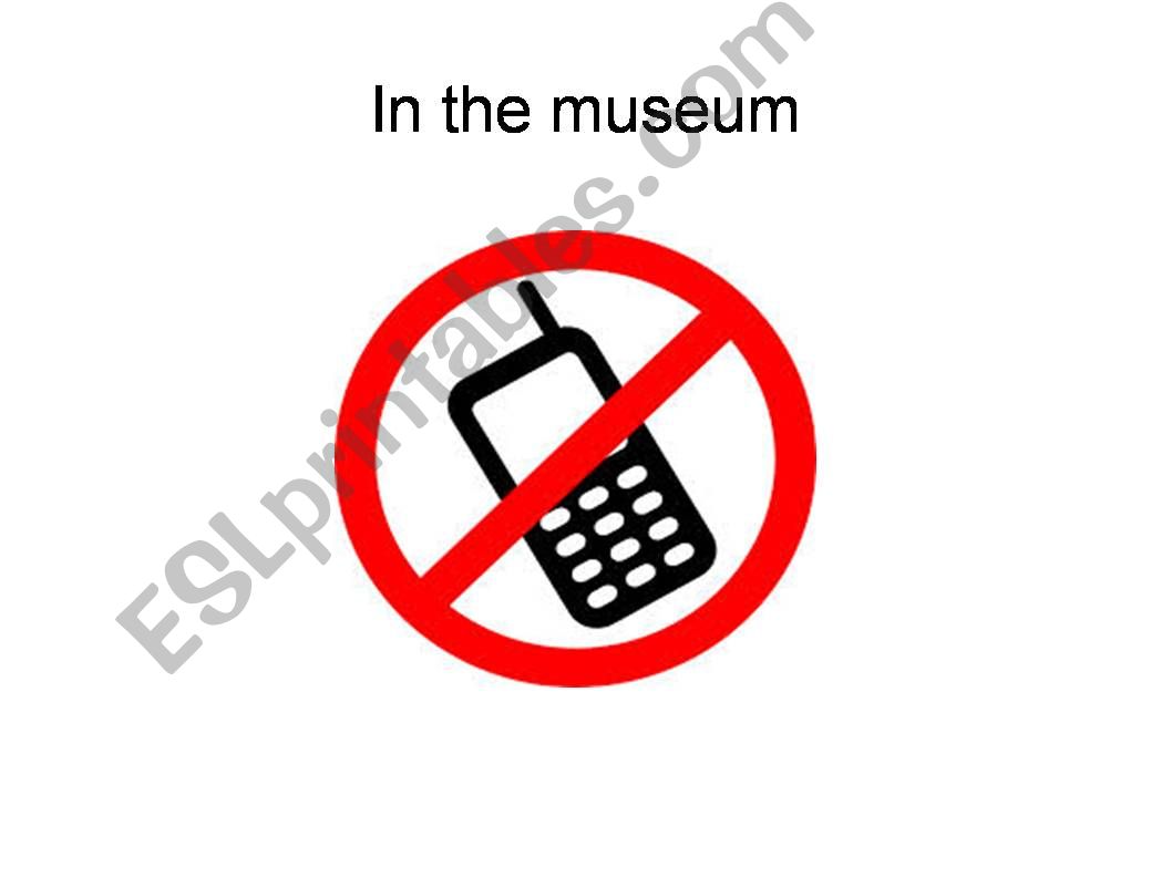 In a museum powerpoint