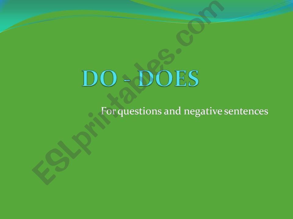 Present simple powerpoint