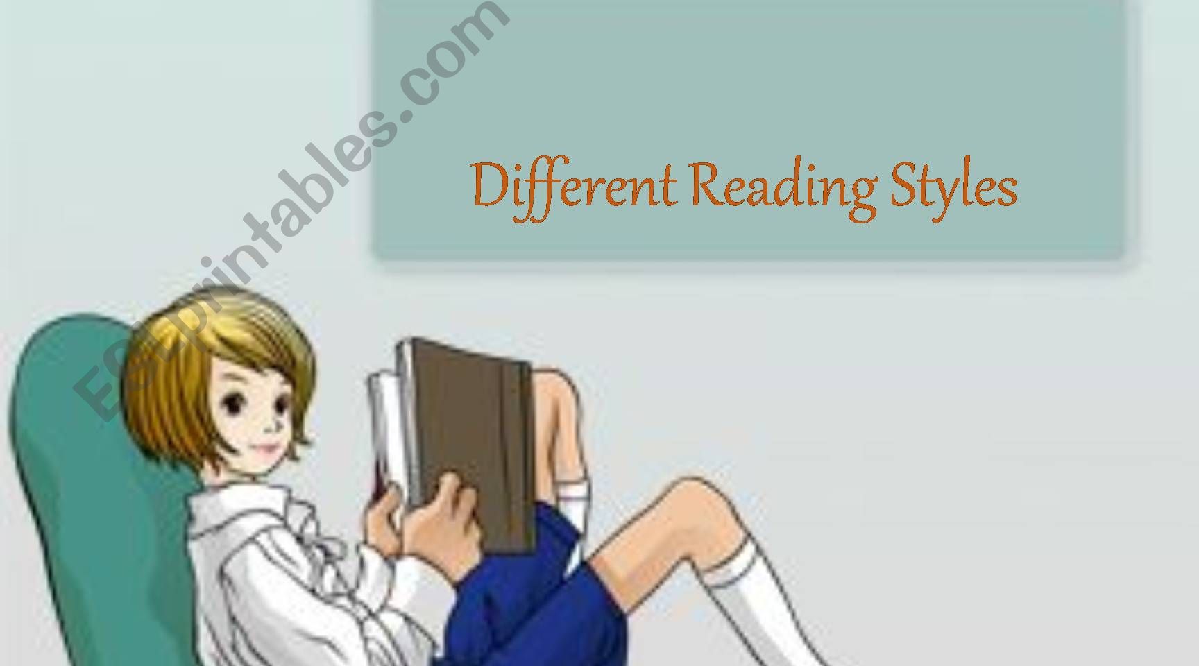 Different Reading Style  powerpoint