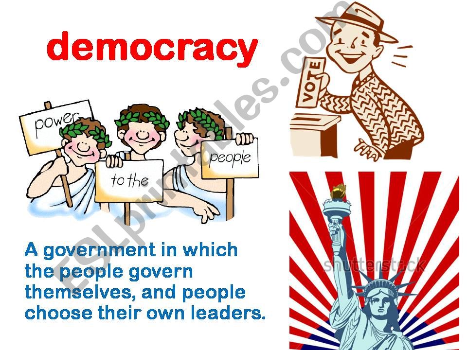 Democracy Vocabulary powerpoint