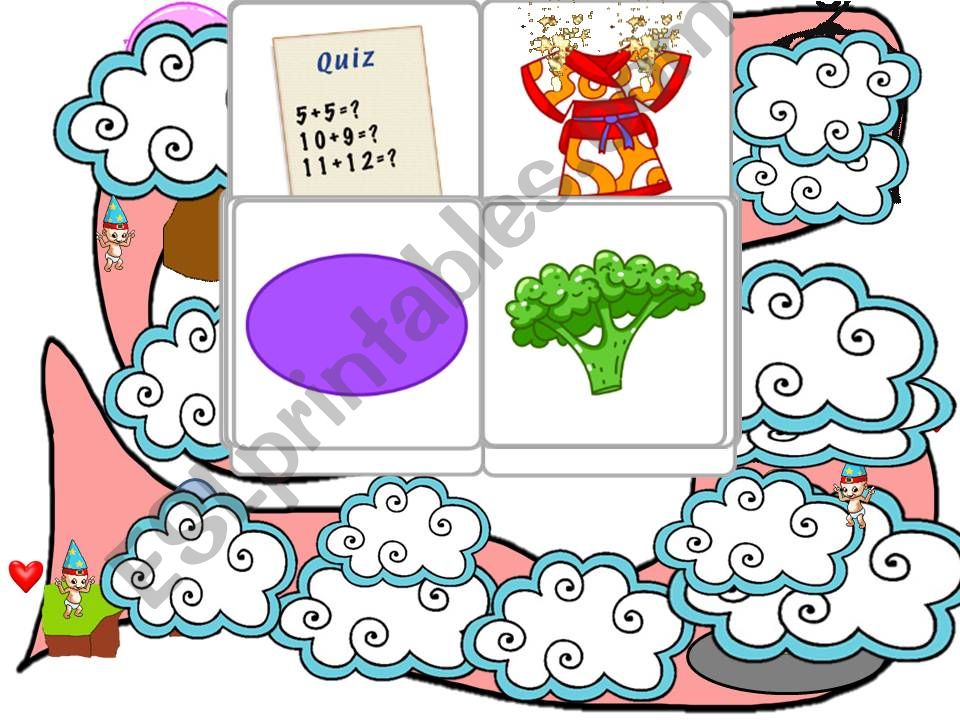 Animated Board Game for 2nd Grades
