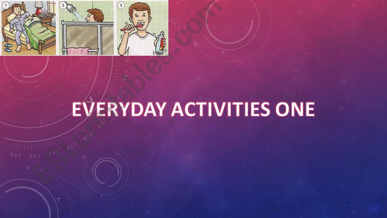 Everyday activites part I powerpoint