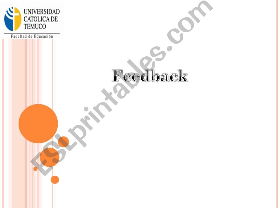 Feedback adjectives powerpoint