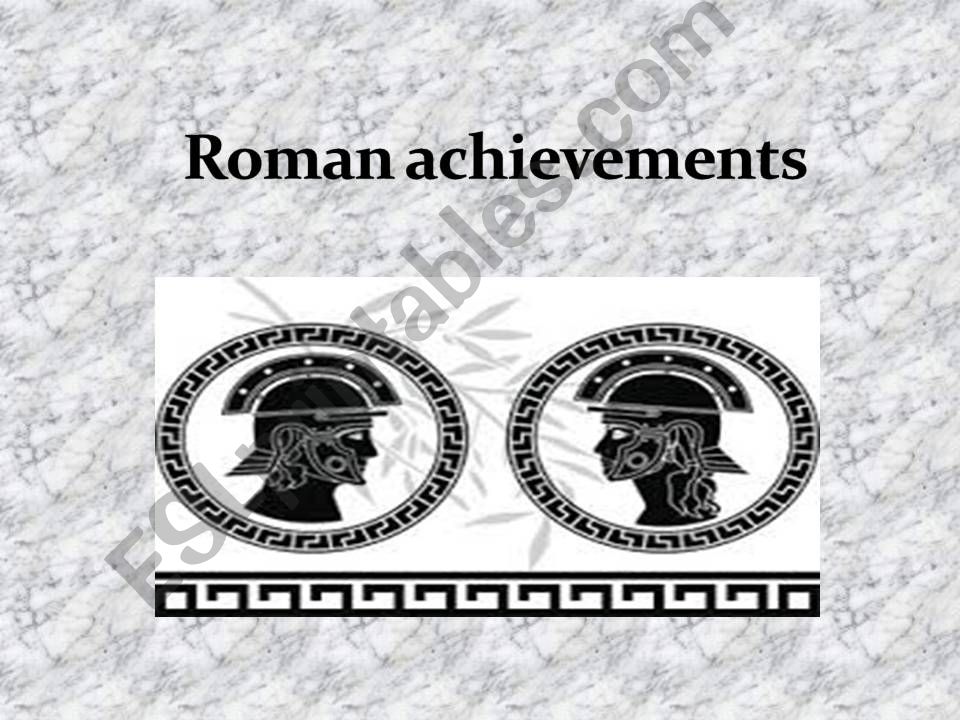 Roman contributions powerpoint