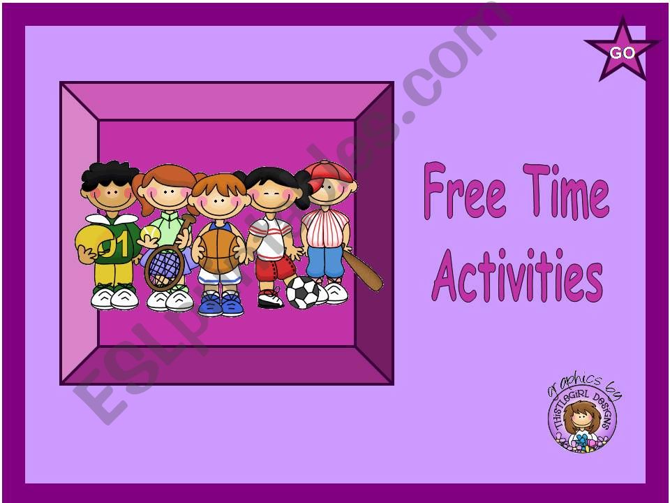 Free Time Activities powerpoint