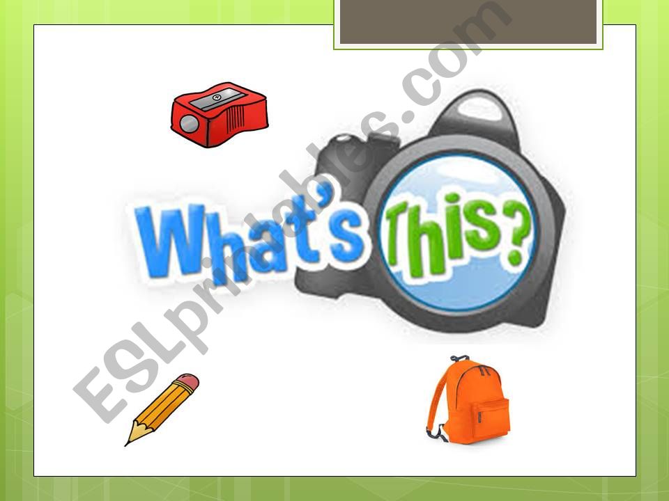 School objects powerpoint