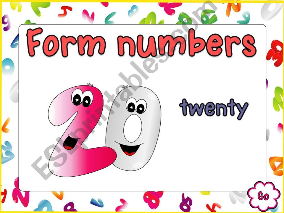 Form Numbers - NUMBERS powerpoint