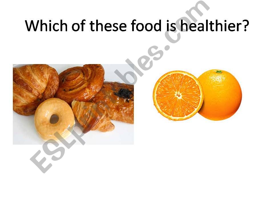Healthy food powerpoint