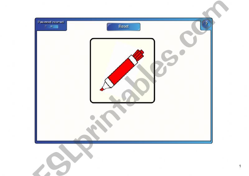 School Objects powerpoint