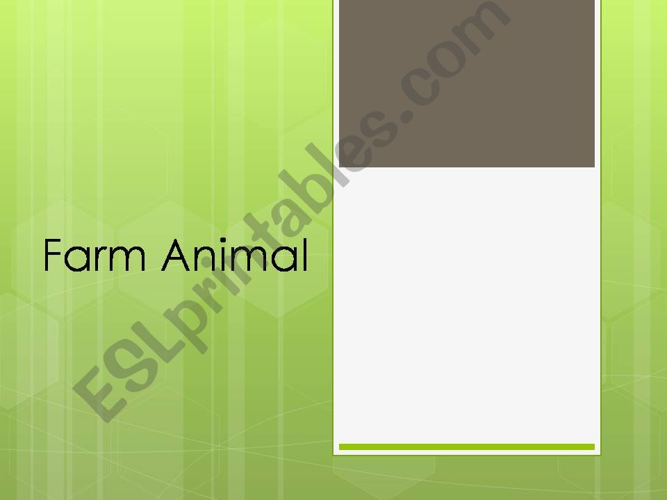 farm animal powerpoint