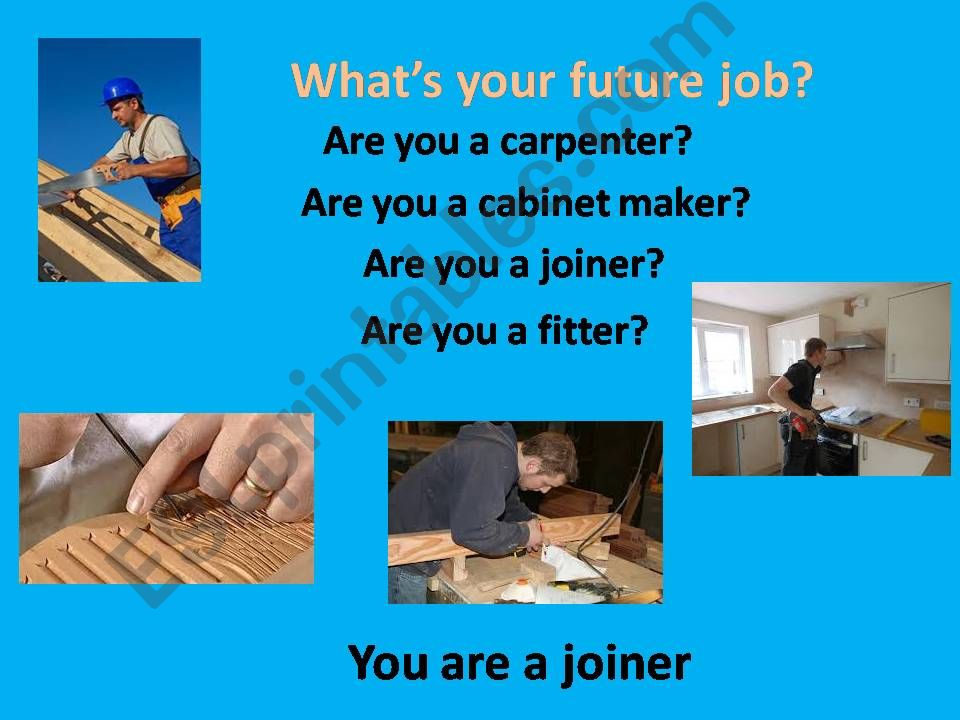 What does a joiner do? powerpoint