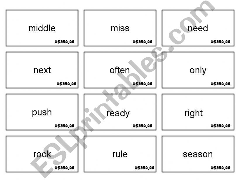 money words level 3 part 3 powerpoint
