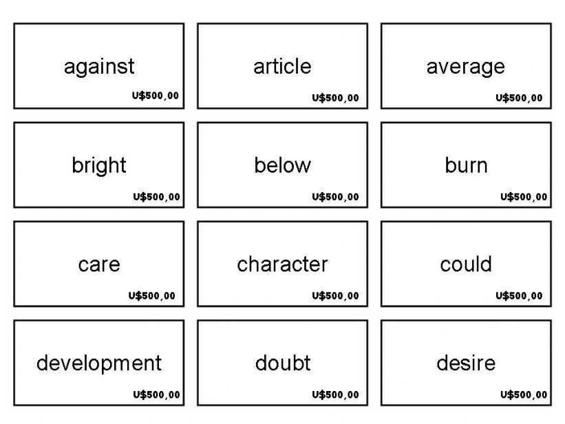 money words level 4 powerpoint