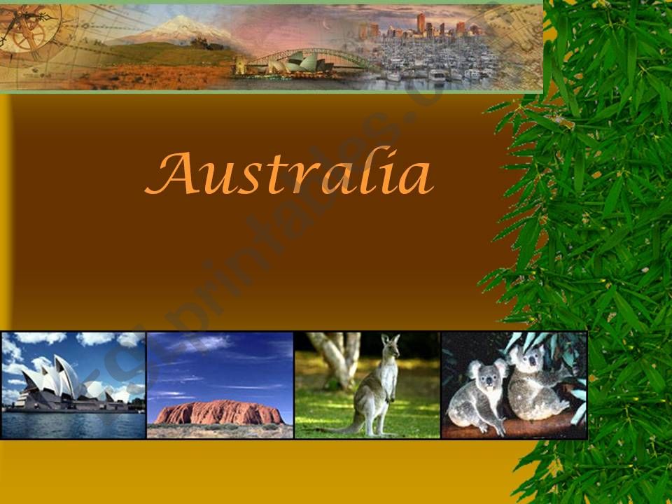 Australia in class powerpoint