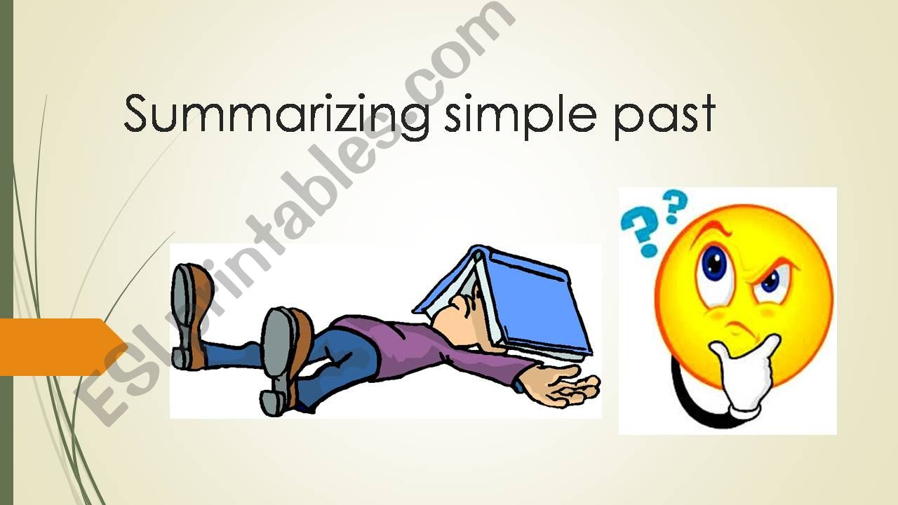 summarizing simple past powerpoint