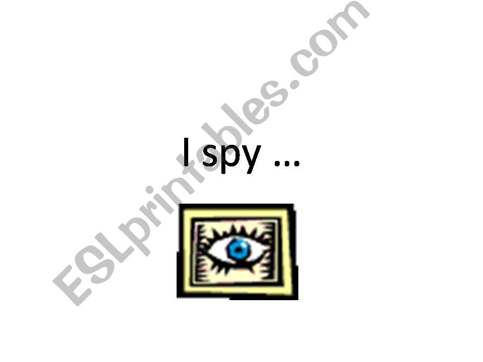 I spy classroom games powerpoint