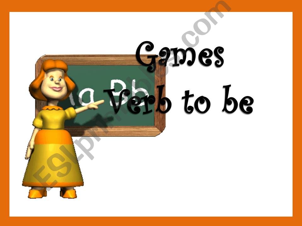 Verb to be games powerpoint