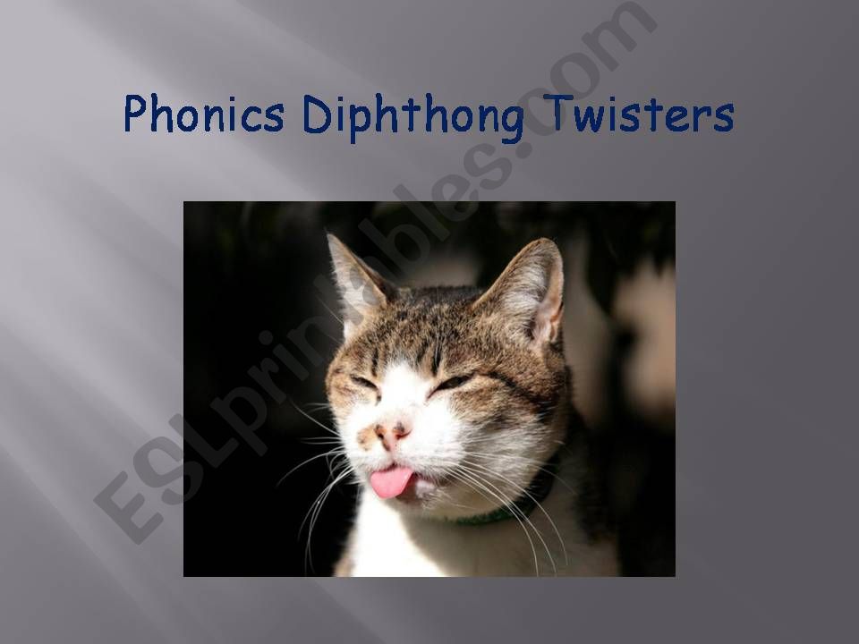 Phonics Diphthong Twisters powerpoint