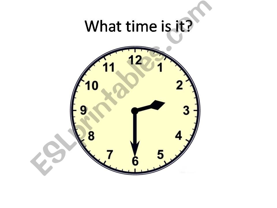 What time is it - Flash Cards powerpoint