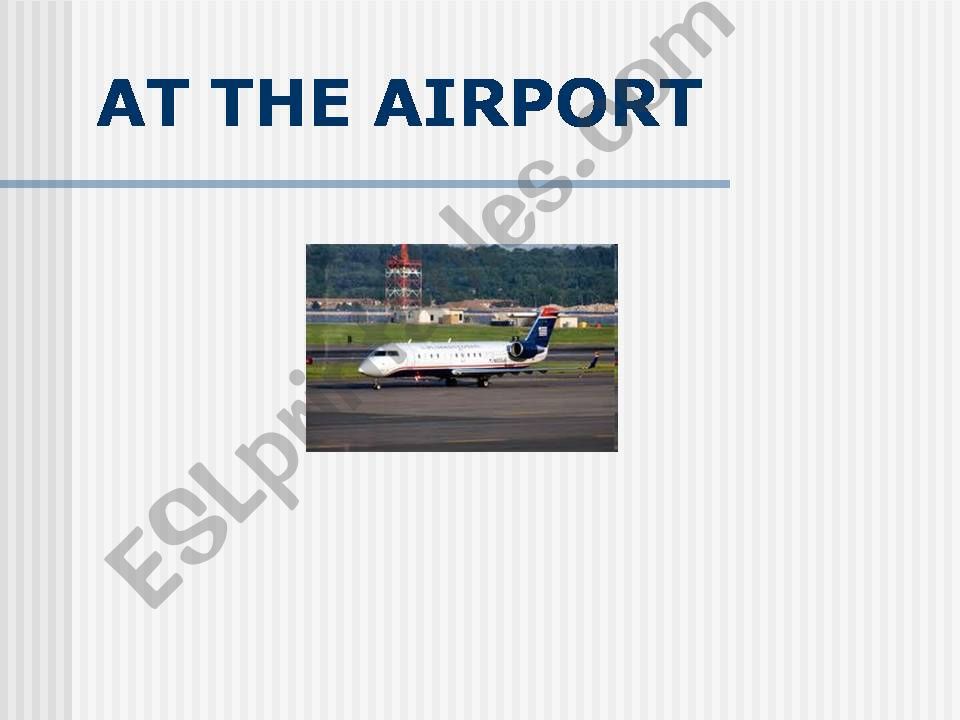 English at the airport powerpoint