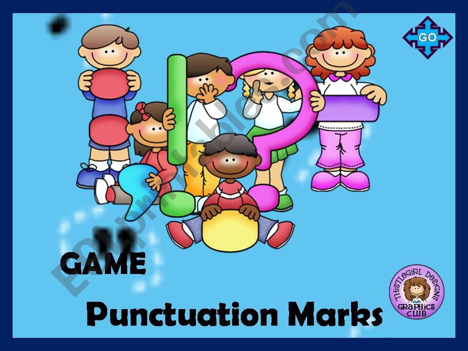 PUNCTUATION  MARKS - GAME powerpoint