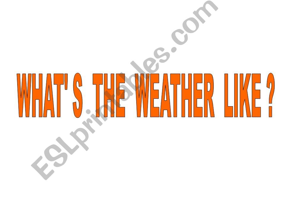 weather powerpoint