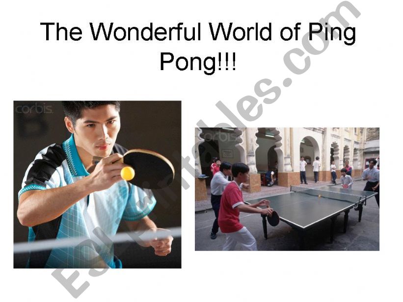 How to play Ping-Pang powerpoint