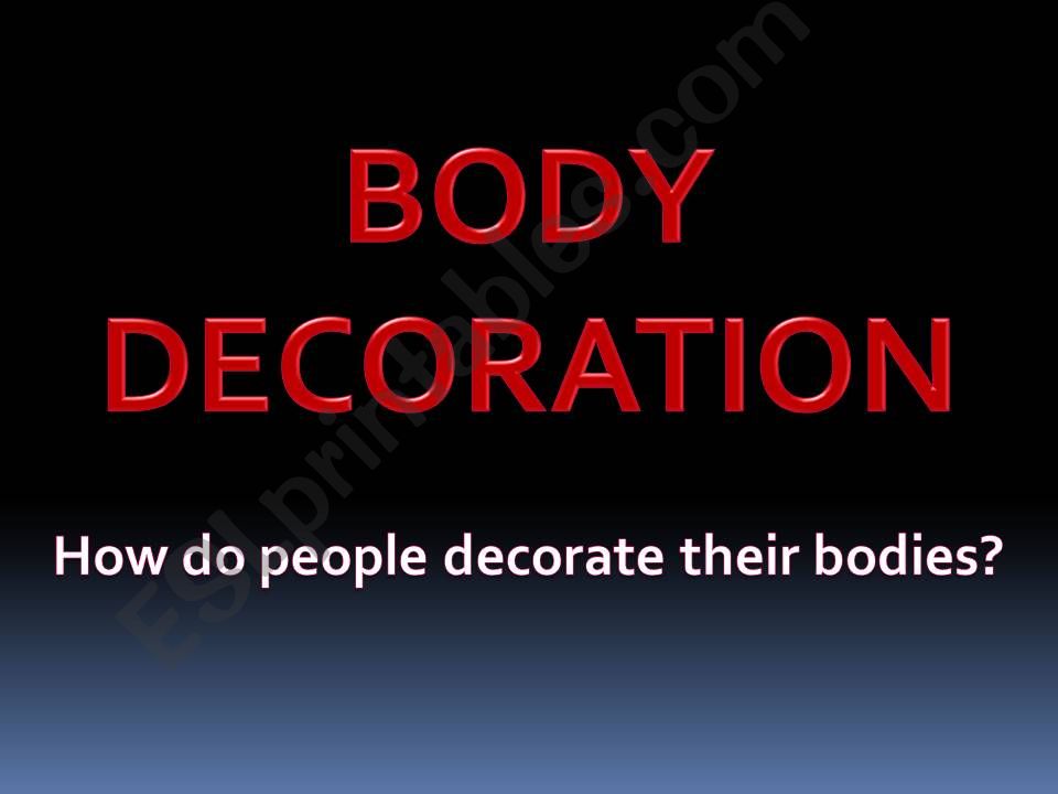 Body Art powerpoint