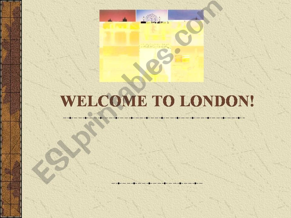 Welcome to London powerpoint