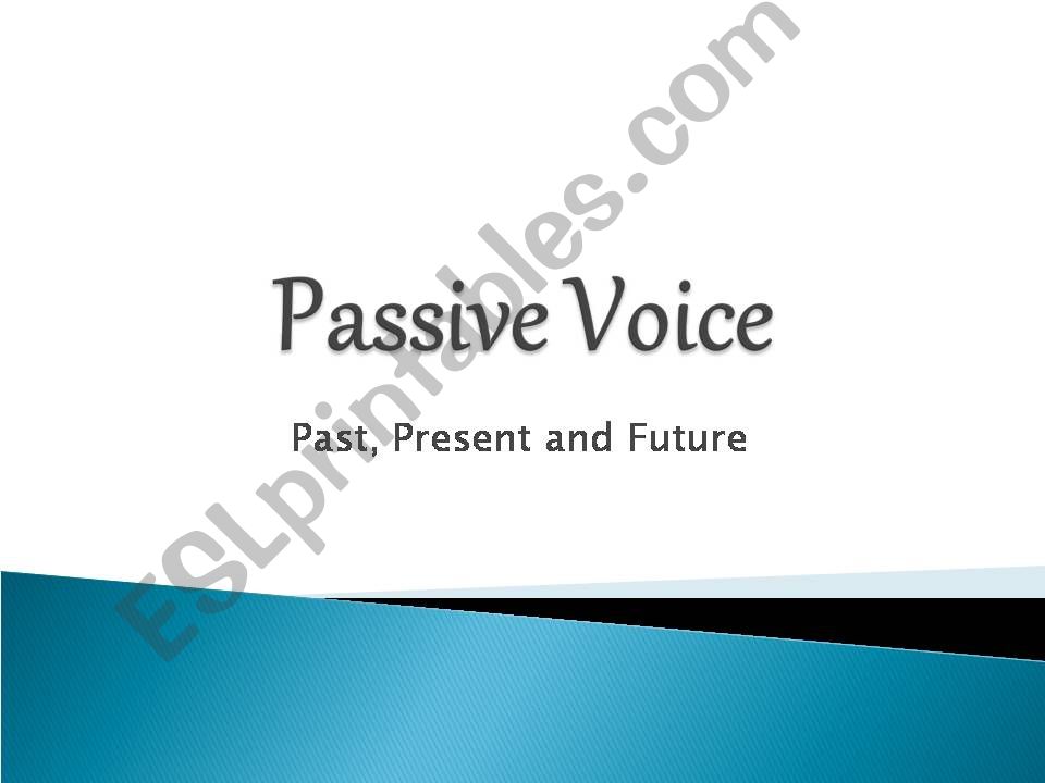 Passive Voice powerpoint