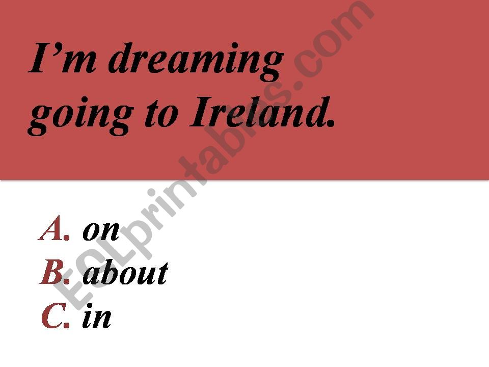 Verbs with prepositions powerpoint