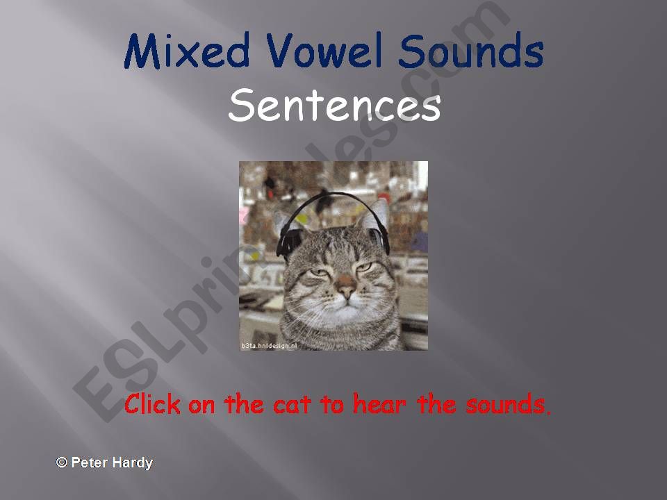 Phonetic Sentences Mixed Vowel Sounds