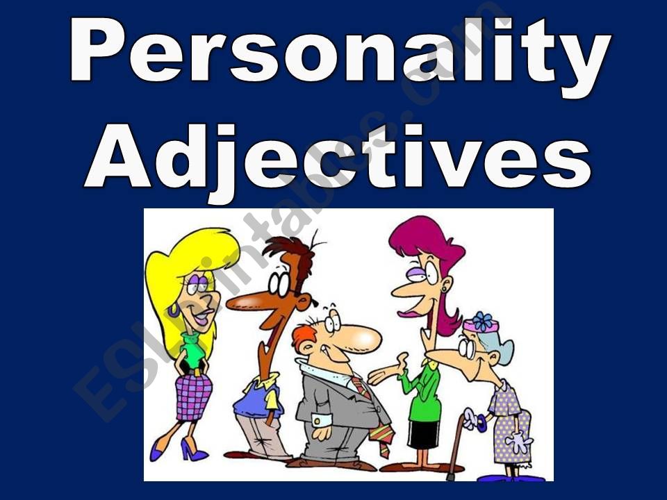 Personality Adjectives powerpoint