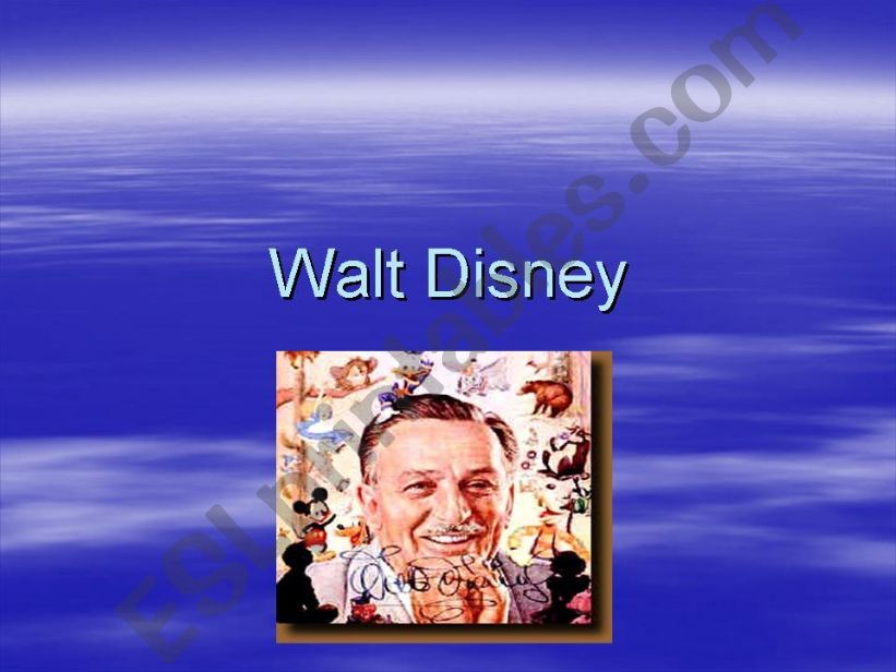 Life of Walt Disney powerpoint