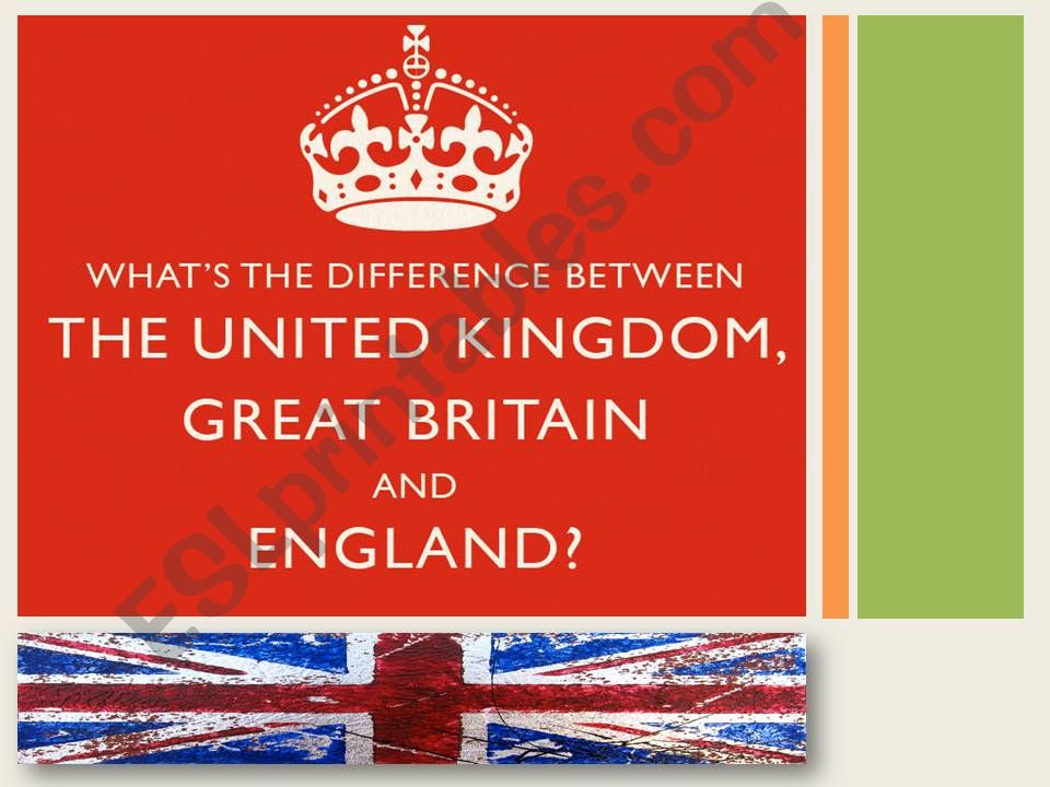 What is the difference between the United Kingdom, Great Britain and England?