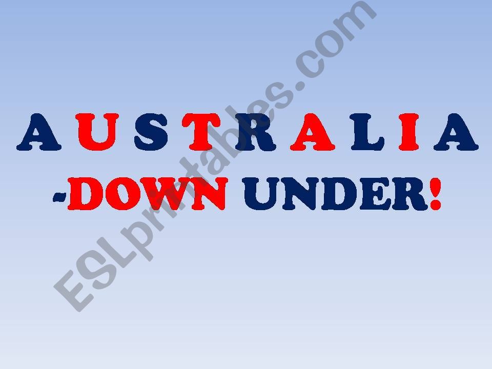 Australia powerpoint