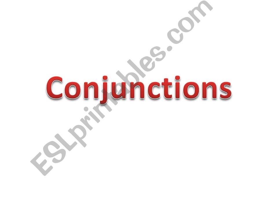 conjunctions powerpoint