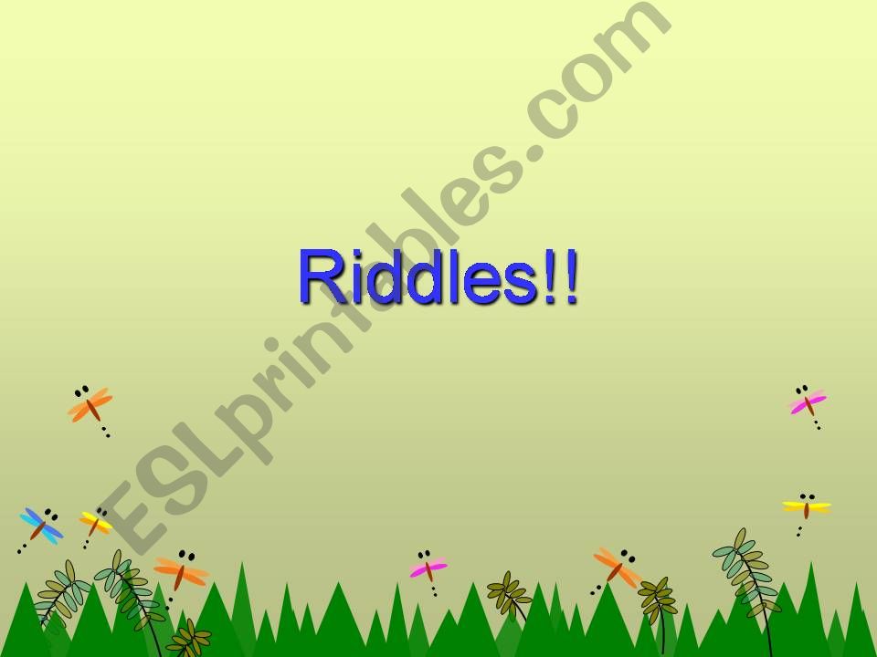 riddles powerpoint