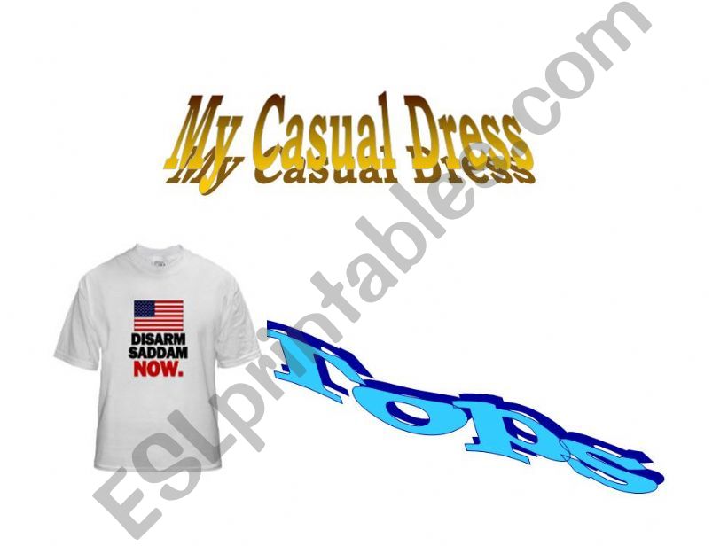 Casual Clothes powerpoint