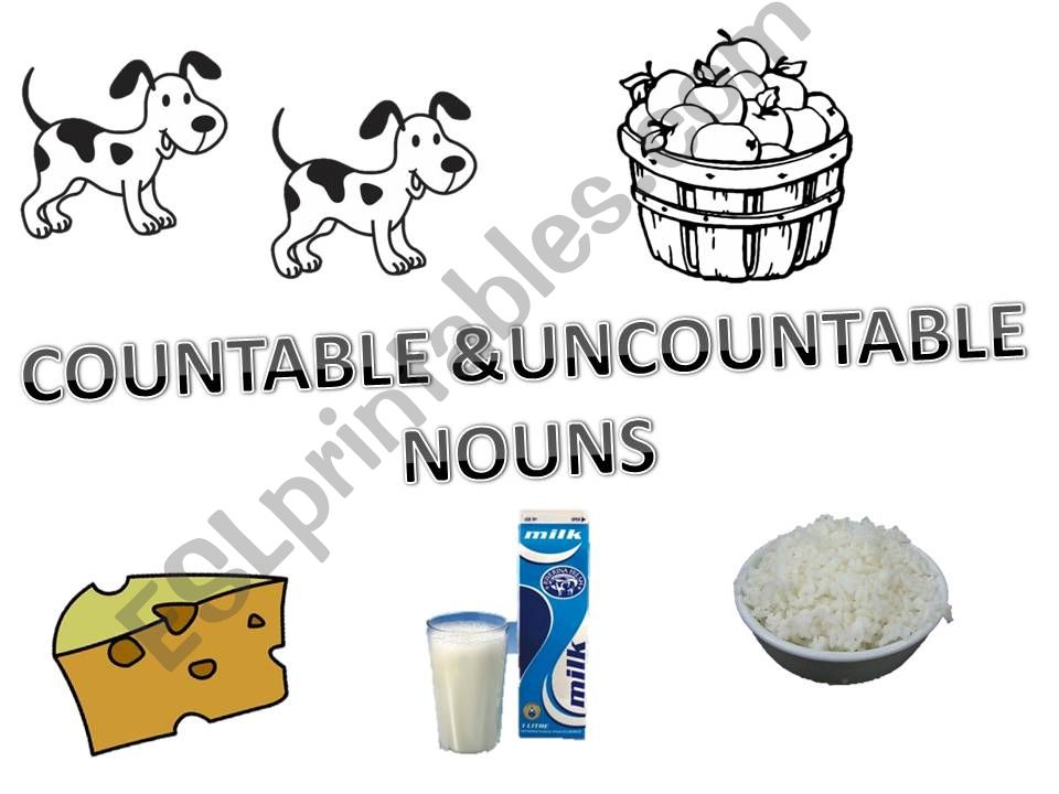 COUNTABLE AND UNCOUNTABLE NOUNS