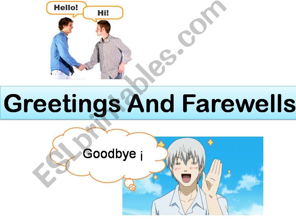 Greetings And Farewells  powerpoint