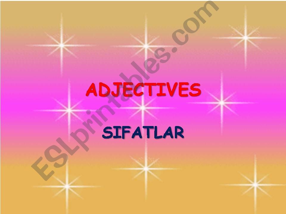 adjectives powerpoint