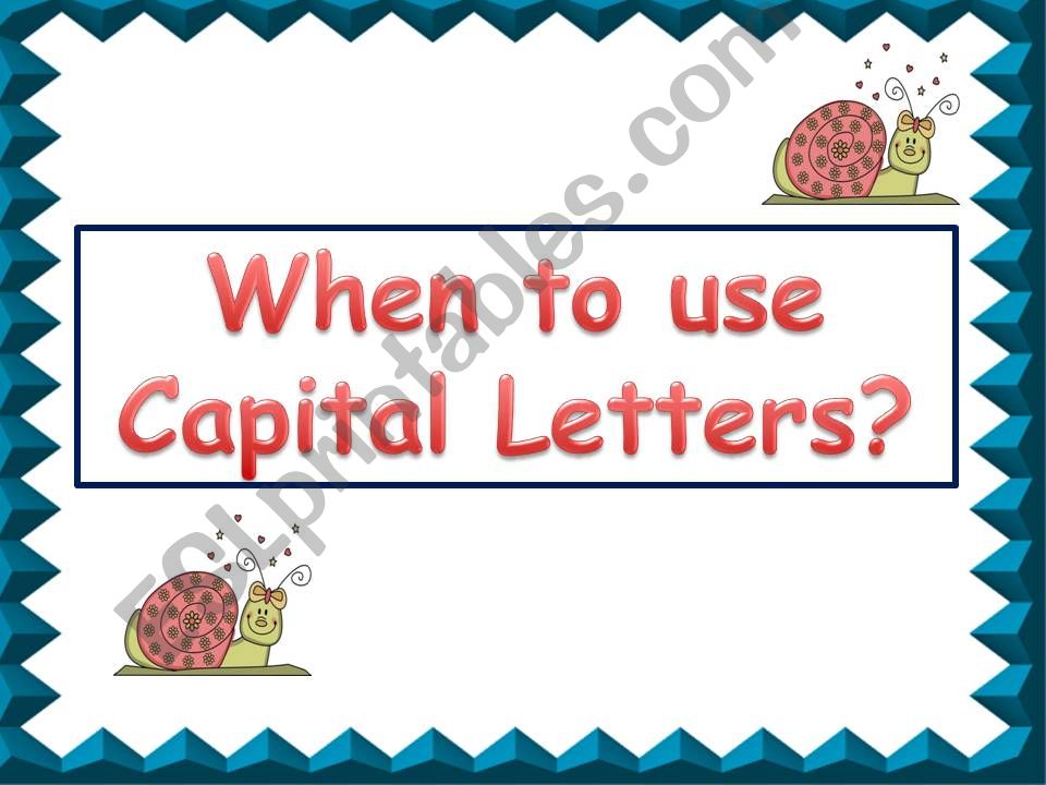 Capital Letters powerpoint